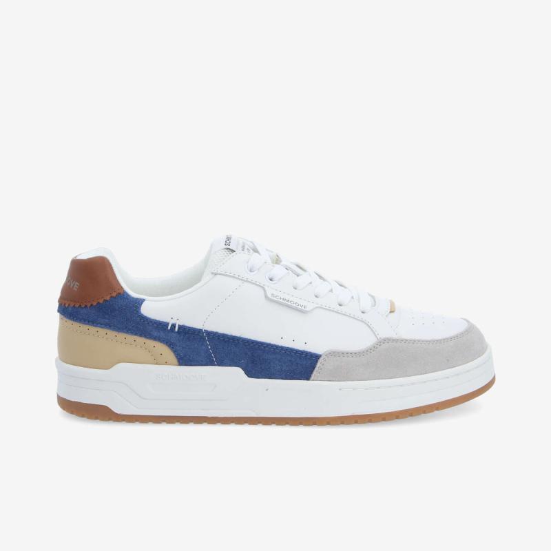 BROOKLYN PREPPY M - NAPPA/SDE/SDE - BLANC/GRIS/BLEU